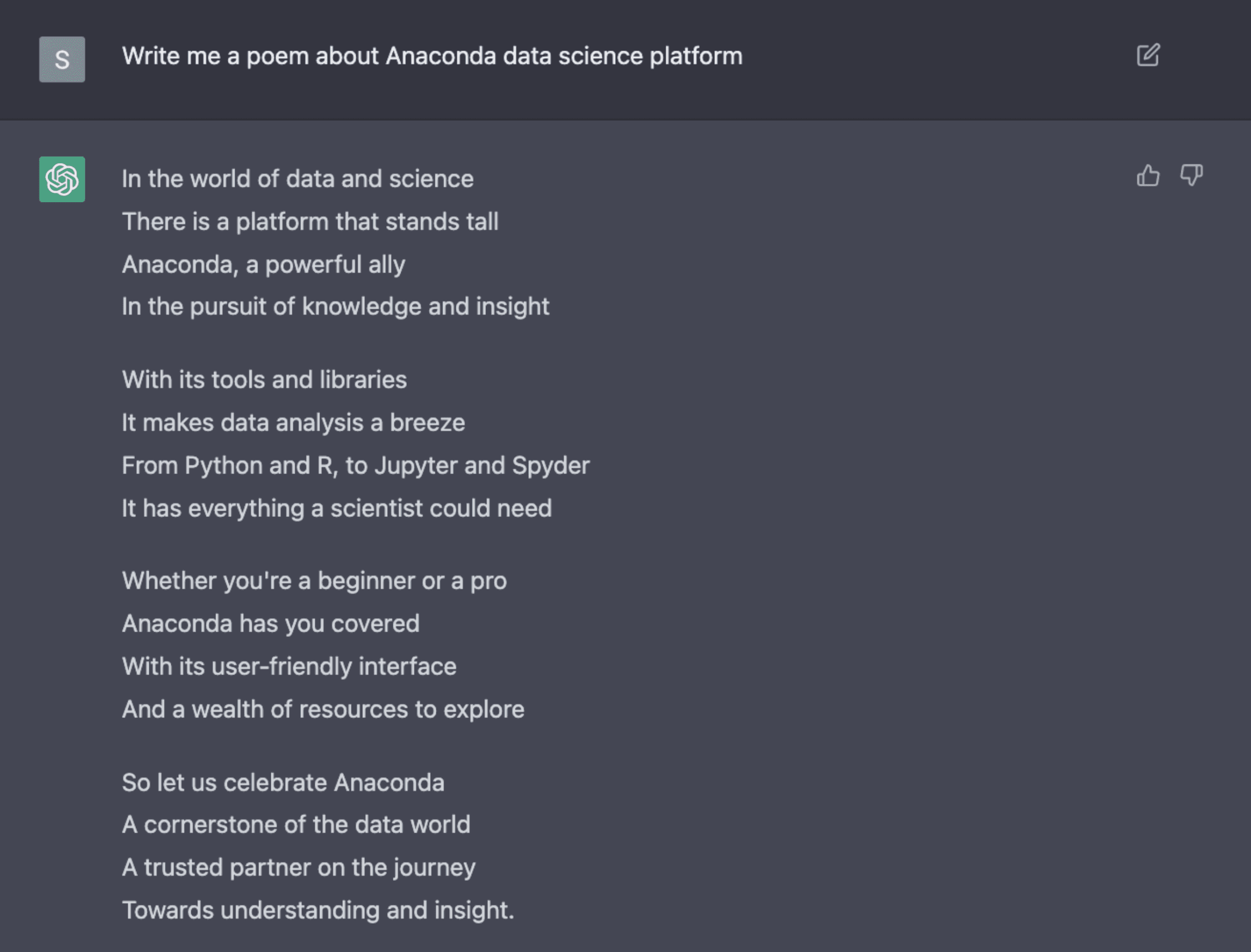 Anaconda The Abilities and Limitations of ChatGPT