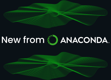 New from Anaconda graphic with data overlays