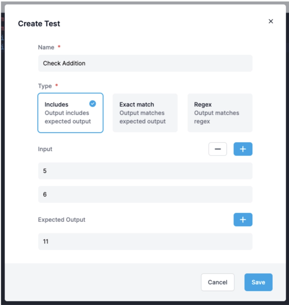 create test
