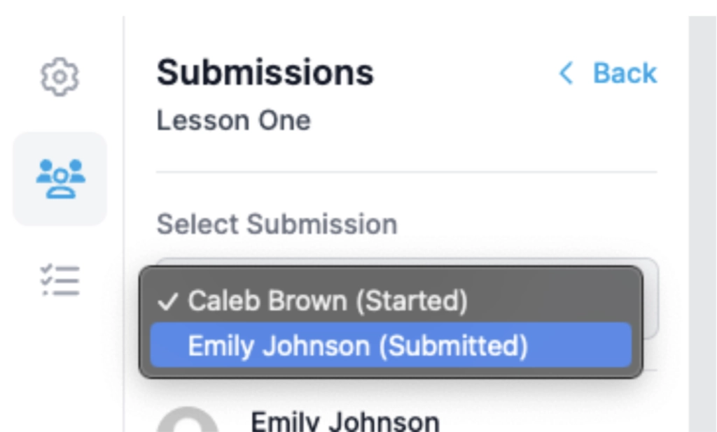 submissions lesson one