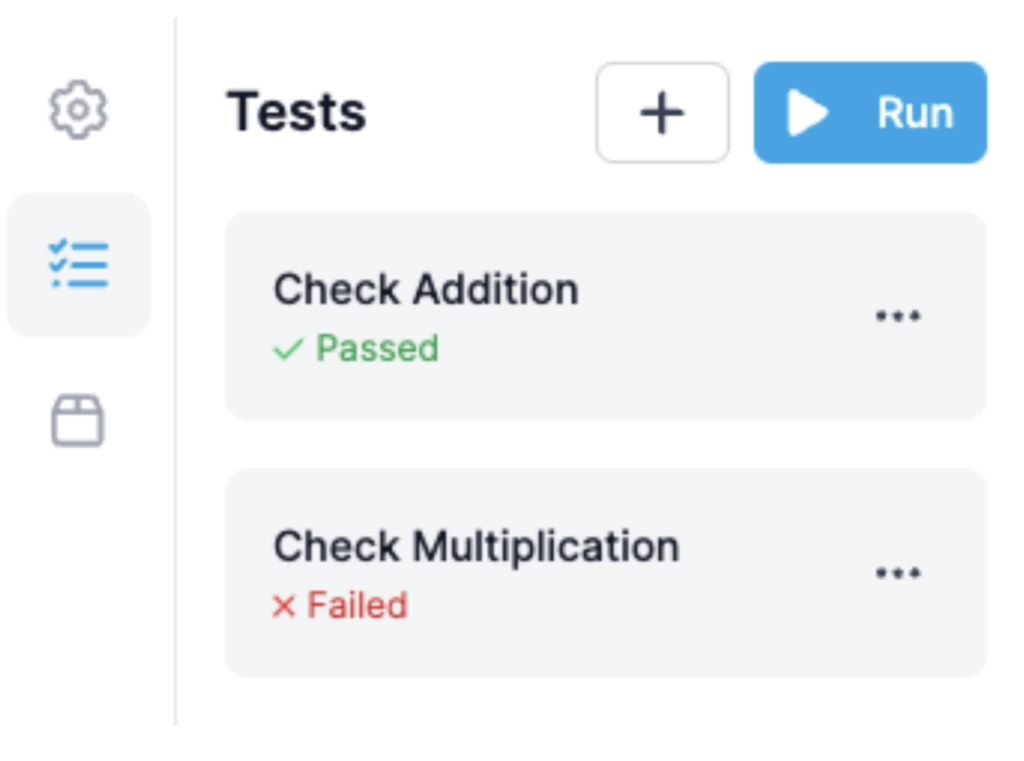 tests list