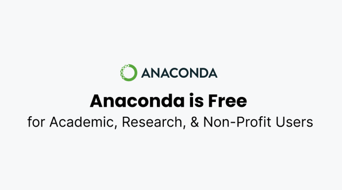 Anaconda is Free