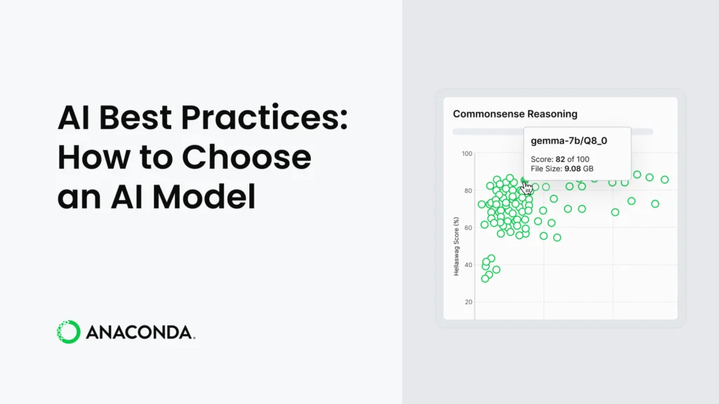 Chart showing AI model performance: gemma-7b/Q8_0 achieves 82% score on commonsense reasoning with 9.08 GB file size